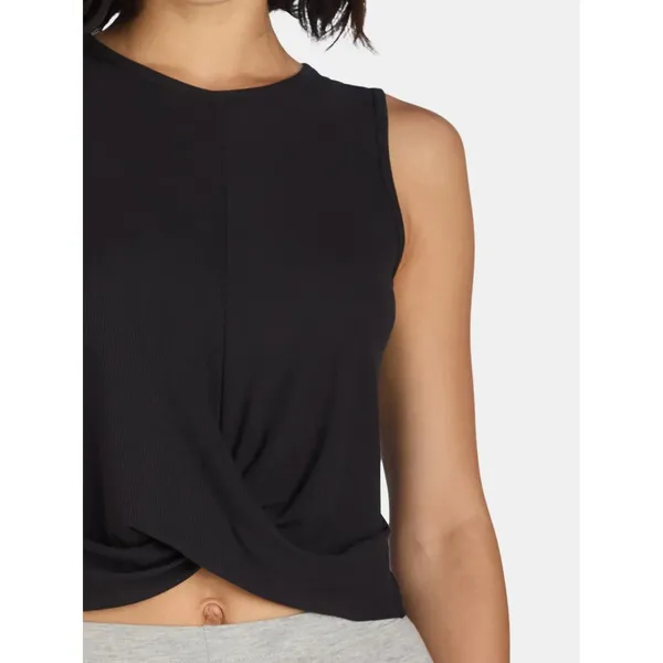 Avia Womens Performance Tank Top Size L Black Modal Twist Sleeveless Active NWT - Image 8