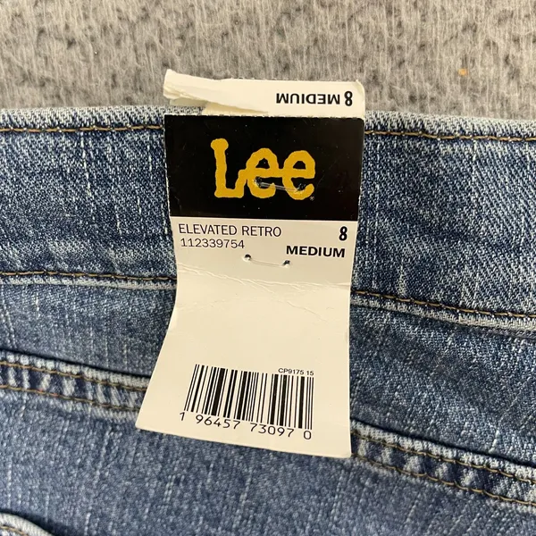 Lee Elevated Retro‎ Flare Jeans Women 8 Medium Wash Mid Rise Denim New - Image 6