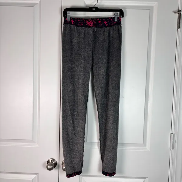Indero black and pink patterned leggings with witchy or voodoo fleece Size M - Image 6