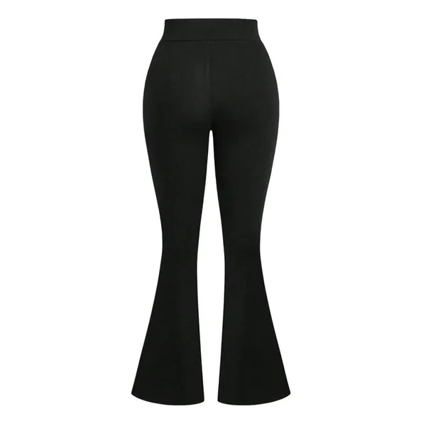 Spider Print Long Flare Skinny Leggings in Black, Size S​​​ - Image 2