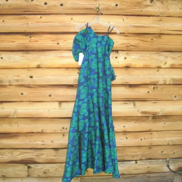 NWT Mac Duggal 27593 Strapless Brocade Oversize Bow Ruffle Fitted Gown 6 - Image 12