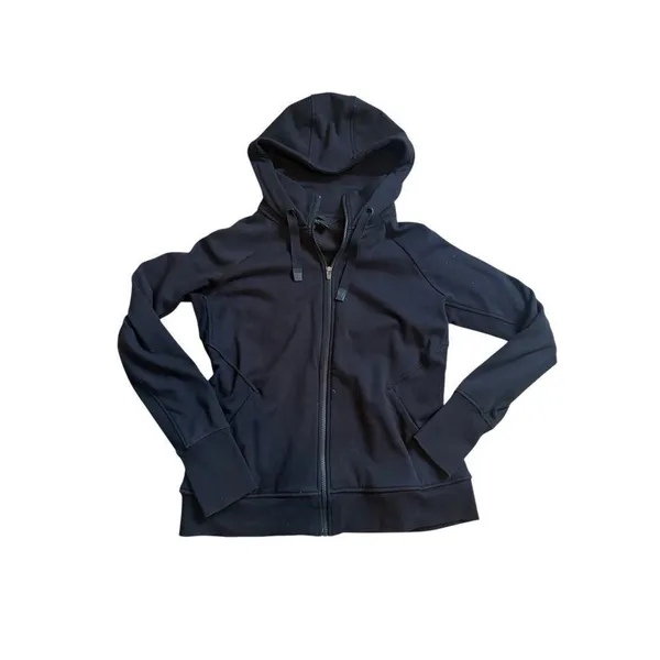 Athleta Triumph Hoodie Black Full Zip Large - Image 2