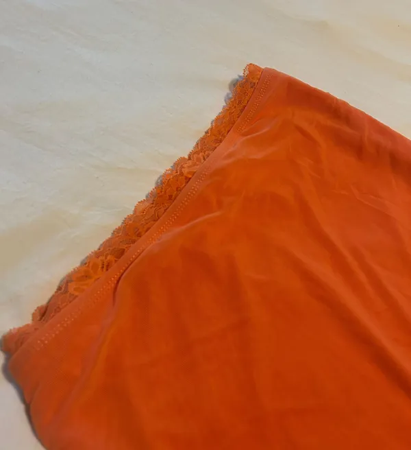 Long Orange Skirt - Image 3