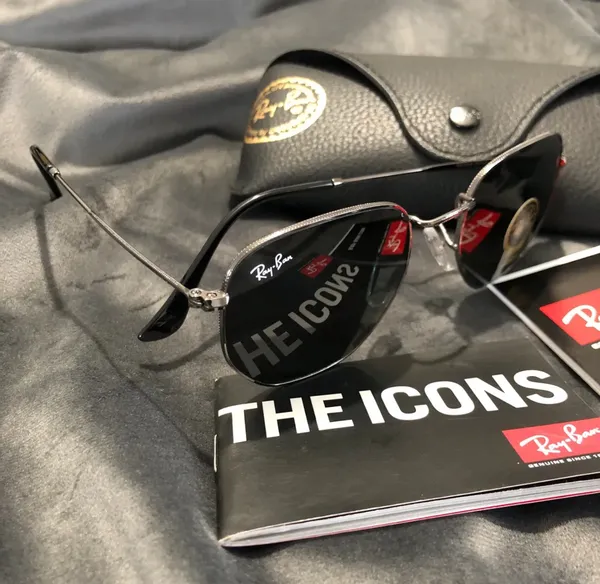Ray Ban Hexagonal Black Sunglasses RB3548 - Image 6