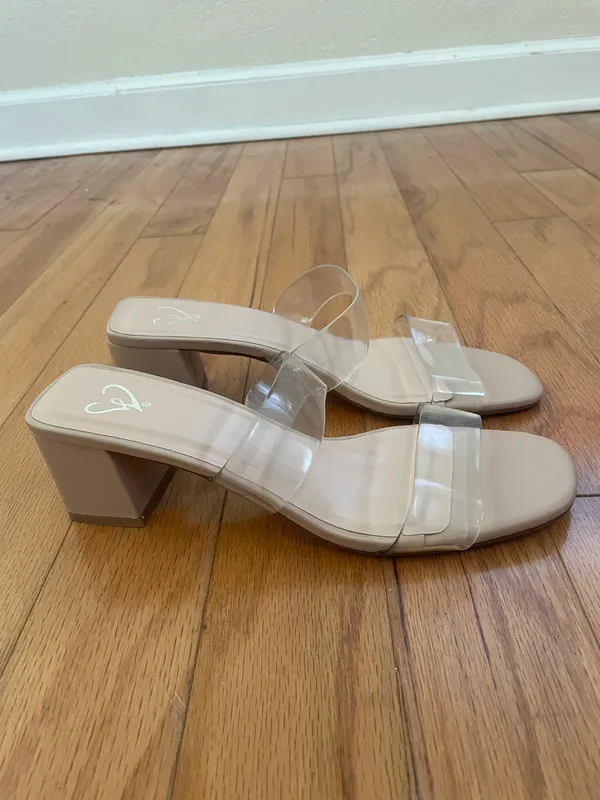 Windsor Clear Strap Heel Sandals - Image 4