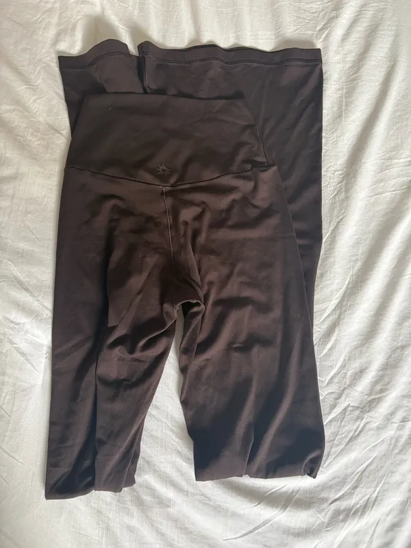 Aerie Brown Crossover Flare Leggings - Image 2