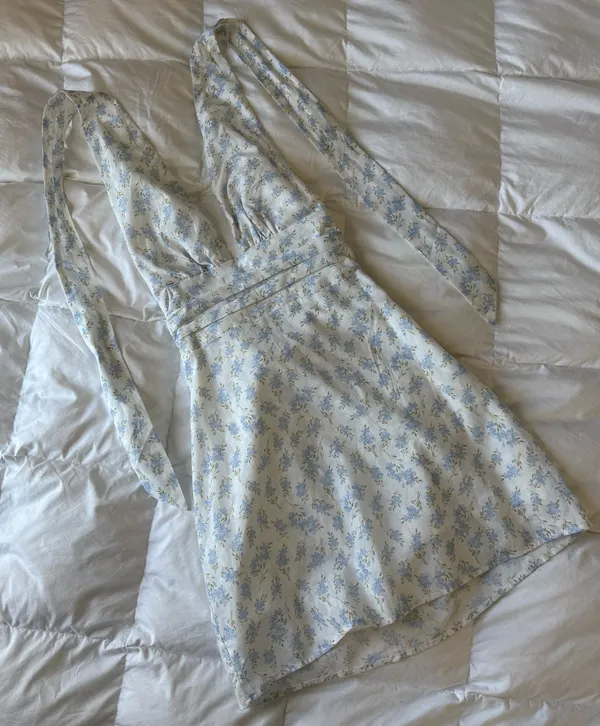 Princess Polly Brantley Floral White Mini Dress Size 4 - Image 5