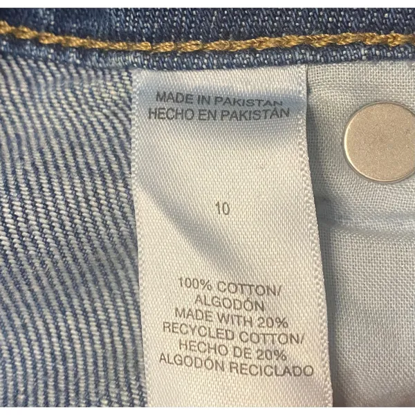 NWT Aeropostale High Rise Wide Leg Jeans 100% Cotton Dark Wash Size 10 Y2K 90s - Image 5
