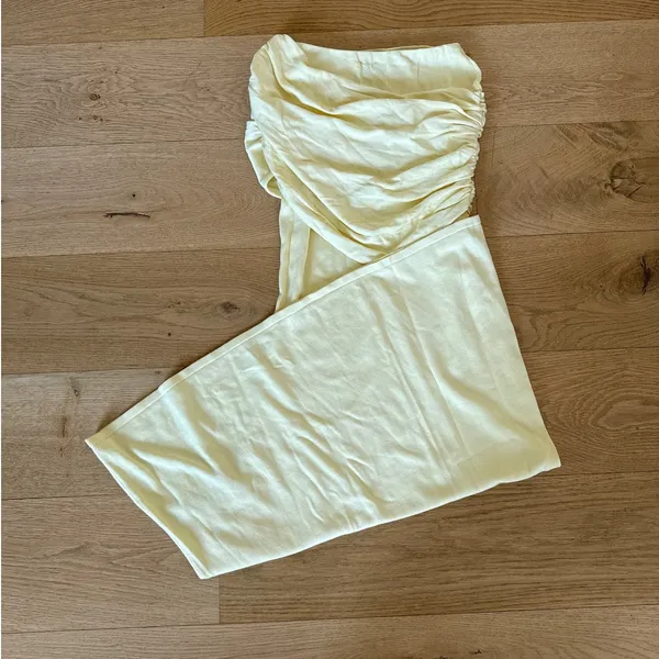 Meshki Maxi Skirt Gathered knit Irene Size XXS Lemon - Image 4