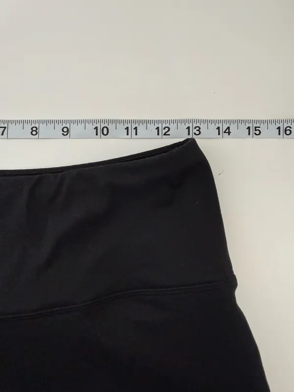 Maurices High Rise Luxe Biker Shorts Solid Black 7” Athleisure - Image 7