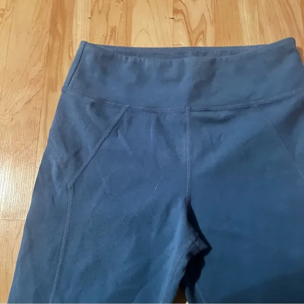 Free People Movement Virgo Performance Cropped Blue Leggings Women’s Medium - Image 5