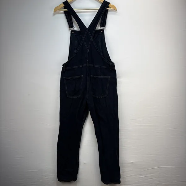 We the Free People Ziggy Denim Straight Leg Overall Size S Dark Wash Pure Cotton - Image 5