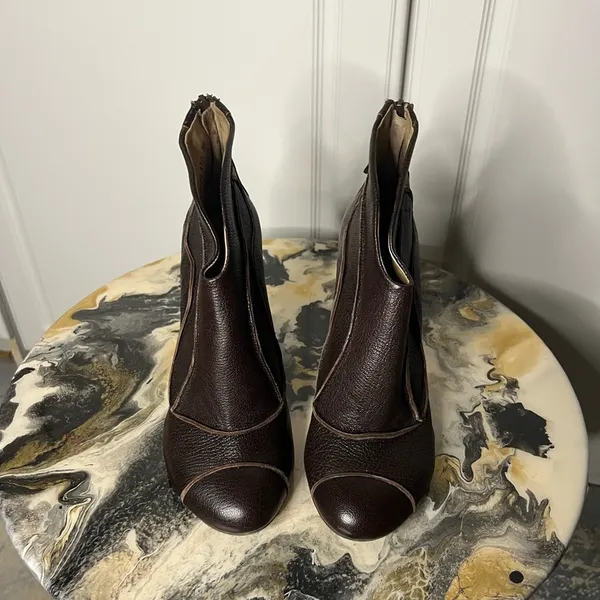 Fly London Leather Ankle Boots Made in Portugal EU 39 US 8 Y2K - Image 4