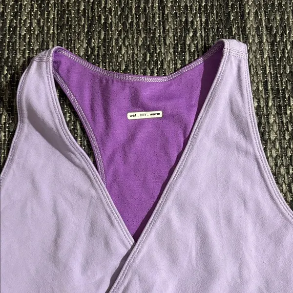 Lululemon Purple Racerback Tank Top Size 6 - Image 3