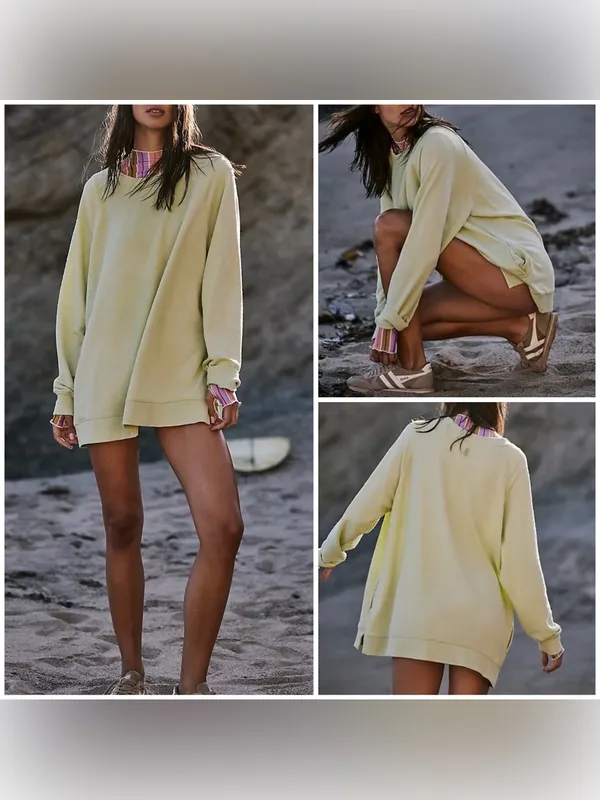 NWT Free People FP Movement Playbook Tunic - lemongrass light green - XS - Image 2