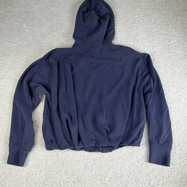 Women's Athleta Size XS Coastal Luxe Recover Sweatshirt Hoodie Oversized Crop - Image 5