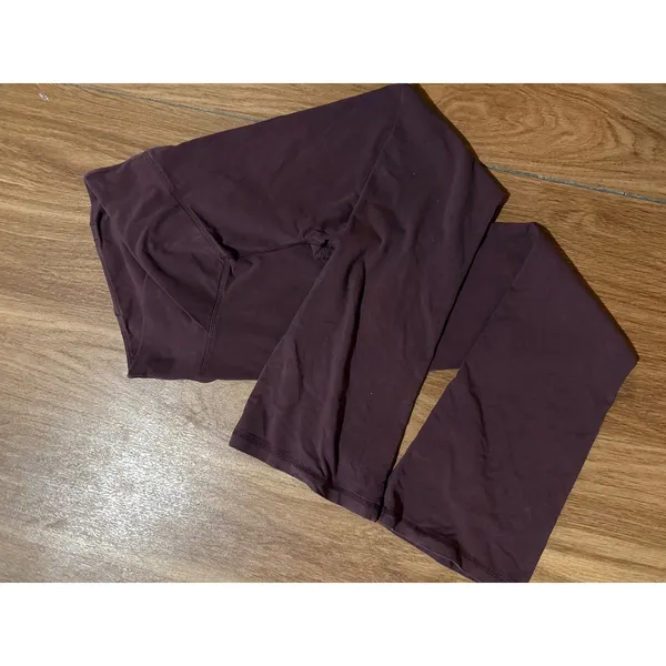 PINK Victoria's‎ Secret HighRise Flare Leggings BurgundyAthletic Activewear sm - Image 5