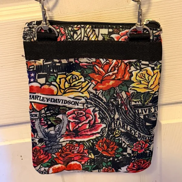 Harley Davidson Floral Shoulder Bag nwot - Image 2