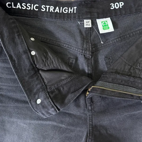 J.‎ Crew Midi Rise Classic Straight Jean Women's 30P Black Stretch Denim - Image 6