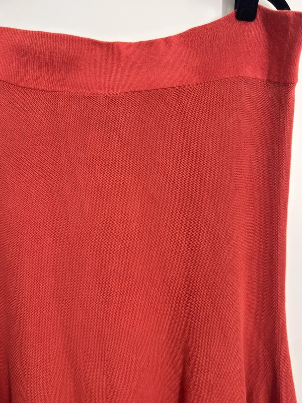 NWT Peruvian Connection Poppy Julep Skirt Coral Midi Pima Cotton XL - Image 9