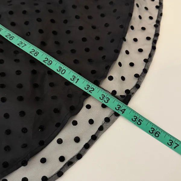 Jacquard Dress Sz 6 Halter Open Back Little Black Goth Evening Party‎ - Image 9