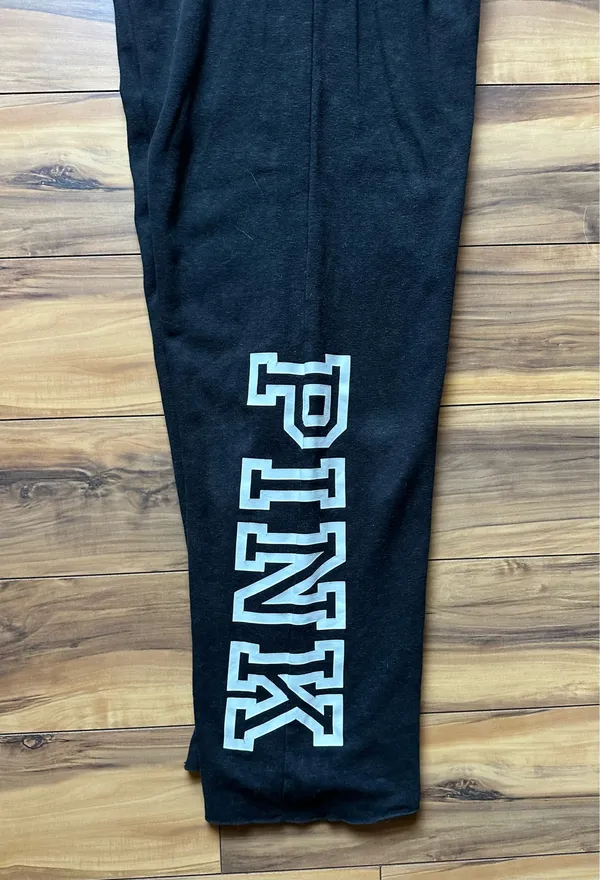 Victoria Secret Pink Black Sweatpants - Image 6