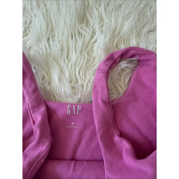 Gap Hot Pink Crop Tank Double Lined - Image 3