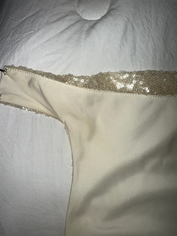 Amanda Uprichard Sequin Samba White - Image 5