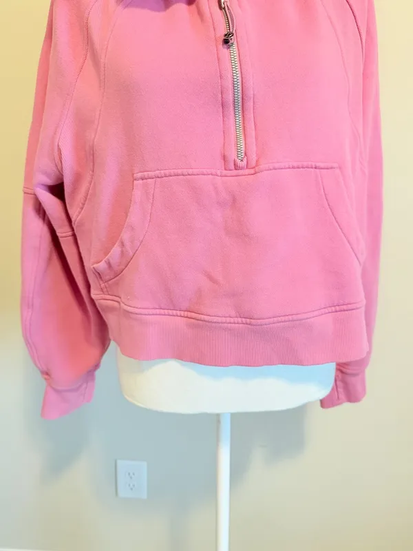 Lululemon Scuba Oversized Half-Zip Hoodie Pink size m/l women's - Image 14