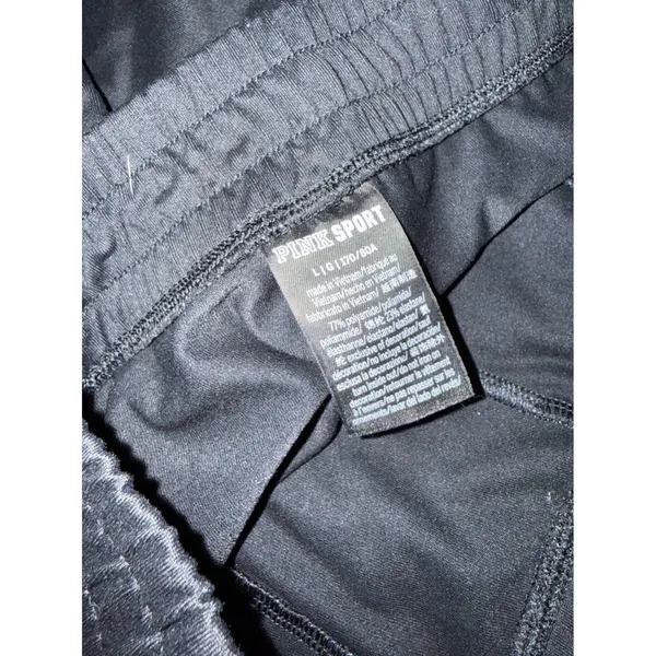 Victoria's Secret PINK Active Ultimate High Waist Jogger Size Large Black Pocket - Image 4