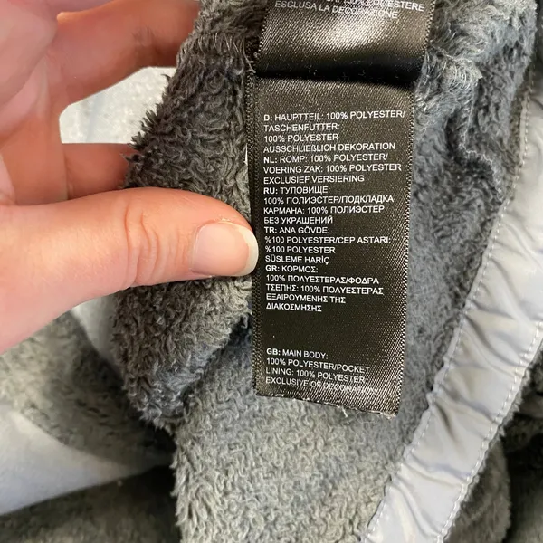 The North Face Womens Mid Grey Osito Jacket Size S Basic‎ Outdoors - Image 8