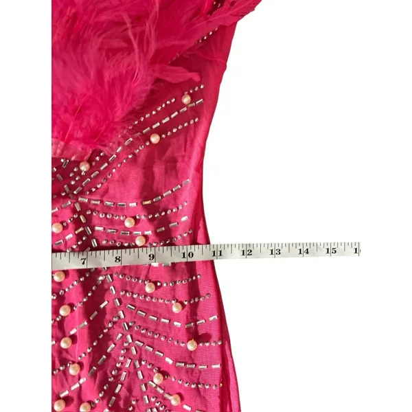 Women's Bodycon Super Pearly Pink Lace Dress - Image 5