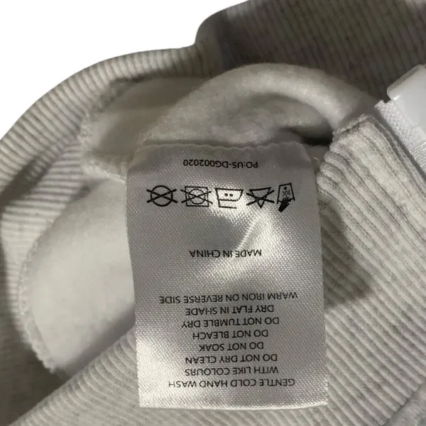 White Fox Charli Cropped Zip Front Hoodie Womens S/M Grey Marle Star Streetwear - Image 5