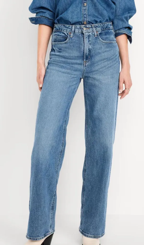 Old Navy High Rise Wide Leg Jeans - Image 3