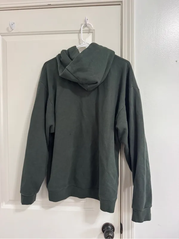 SKIMS Dark Olive Full-Zip Hooded Utility Jacket - Image 3