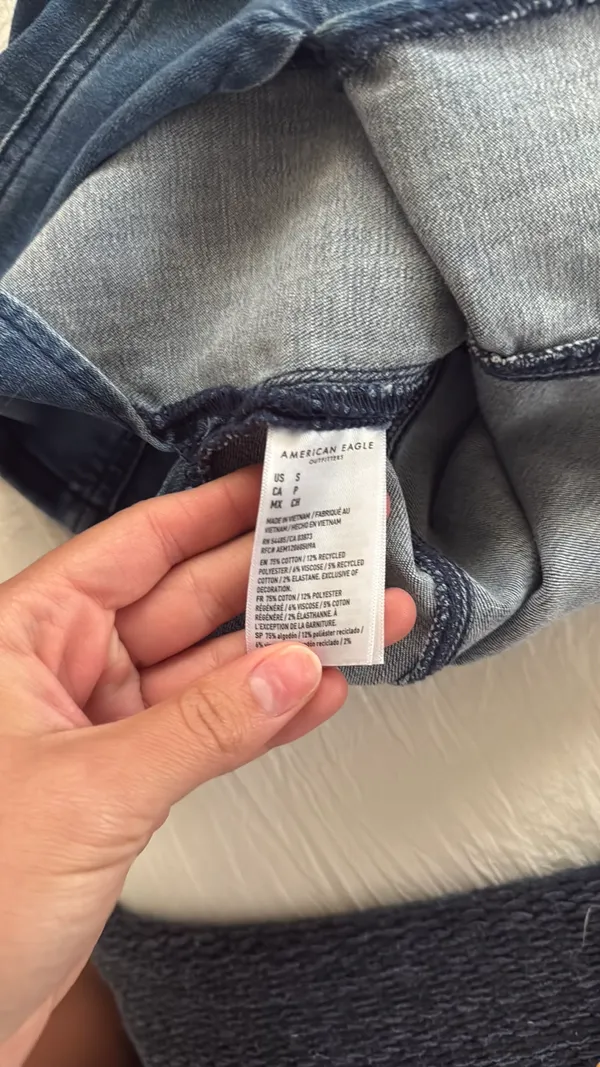 American eagle denim top - Image 5