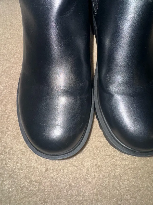 Soda black womens round toe ankle boot - Image 2