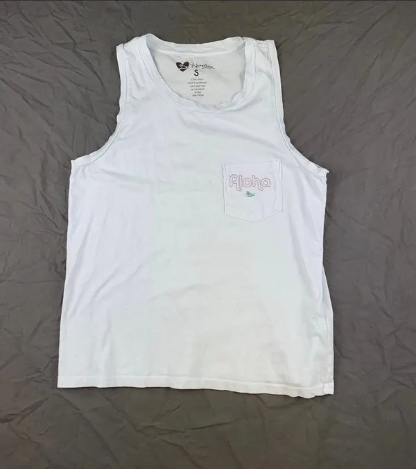 Aloha Tank Top White - Image 4