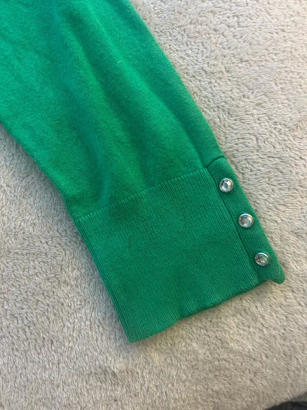 Kelly Green Cardigan - Image 5