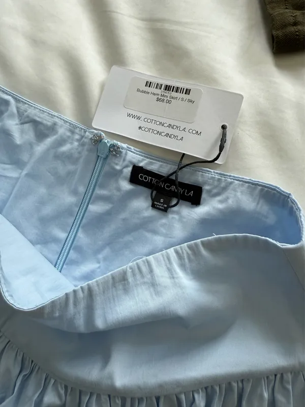 Cotton Candy LA Mini Skirt Blue - Image 4