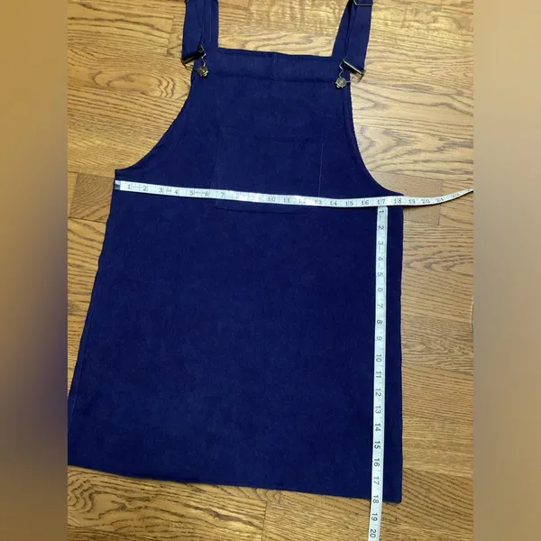 Hengsheng jeans corduroy romper. Navy blue. Size Large - Image 10