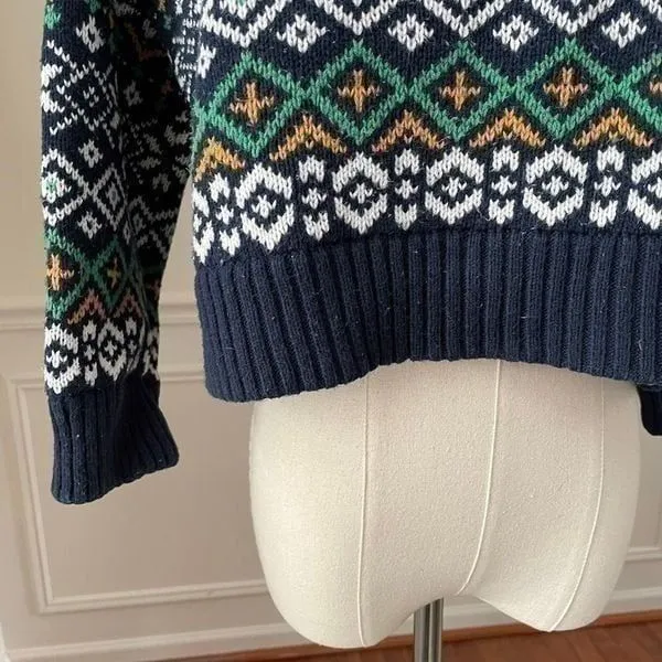 Urban Outfitters BDG Nordic Fair Isle Crop Sweater S - Image 4
