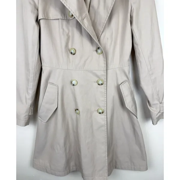 Lauren Ralph Lauren Trench Coat Women’s Size XXS Tan Double Breasted minimalist - Image 2