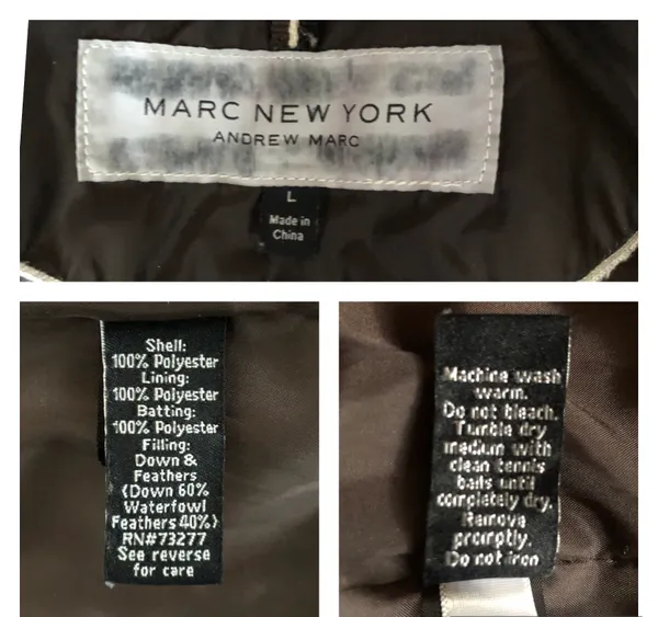 Brown Down Puffer Jacket - Image 7