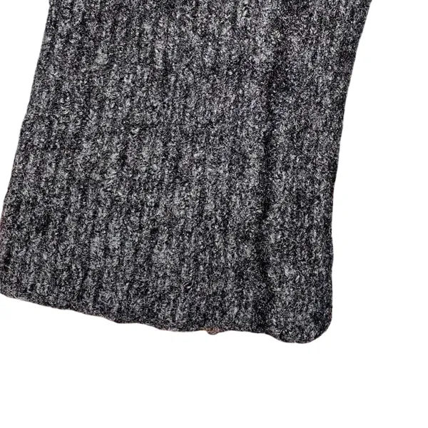 Muji Wool‎ Yak Blend Open Cardigan M/L Gray Black Minimalist Luxury - Image 2