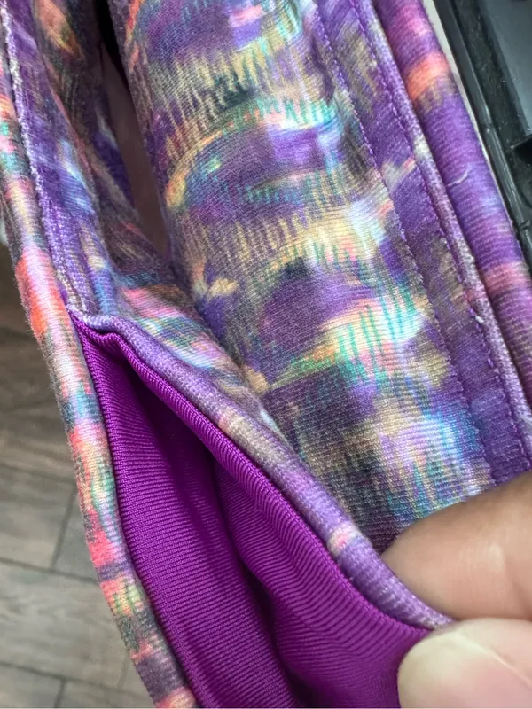 ALO Yoga Purple Multicolor Patterned Leggings - Image 10