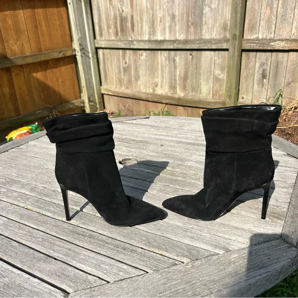 Marc Fisher Women's Rayya Slouch Mid Calf Booties in black size‎ 9.5 - Image 9