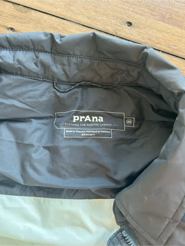 Prana Global Thistle Down Filled Black Long Coat XS - Image 11