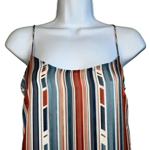 ASTR THE LABEL Multi Color Shift Dress Slits Tie Back EUC ‎ Size XS - Image 3
