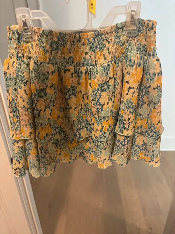 Floral mini skirt Yellow - Image 2